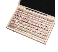 jauge de bloc Calibre de bloc d'inspection de calibre 1/0, 103 pièces/ensemble, 0,5-100 mm, calibre de bloc d'inspection de calibre 1/0, étalonnage(0 grade)