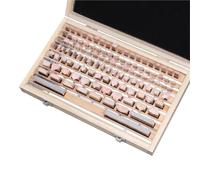 jauge de bloc Calibre de bloc d'inspection de calibre 1,0005-100 mm, 112 pièces/ensemble, calibre de calibre 1, calibre 0, calibre d'étalonnage(0 grade)