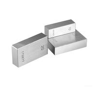 Jauge de bloc en acier, gamme de 0 à 100 mm, ensemble de blocs de jauge de mise à la terre de précision, durcis à 63, précision ± 0 µm, pour laboratoires de métrologie et étalonnage mécanique (20)