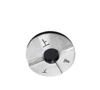 Jauge de bouchon de filetage de tuyau conique et jauge d'anneau de filetage, outil de mesure NPT for une Inspection précise du filetage 1 pièce(Npt2 1/2-8 Ring Gauge)