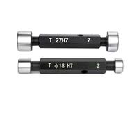 jauge de bouchon filetage tuyau conique Jauge à bouchon brillant H7, anneau lisse, Go no go, mesure du diamètre intérieur, outils de test 2-30mm(19-H7,Plug gauge)