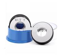 jauge de bouchon filetage tuyau conique Jauge de filetage tuyau G, jauge bouchon/anneau, jauges droit G1/4 G1/8 G3/4 1 "1 1/8 outil Test à 2 pas(G ring gauge,G1)