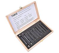 Jauge de Bouchon fileté, Outil Manuel de Mesure à Double extrémité de Haute Précision, 10 Pièces (Fil impérial)