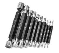 Jauge de Bouchon fileté, Outil Manuel de Mesure à Double extrémité de Haute Précision, 10 Pièces (Filetage métrique)