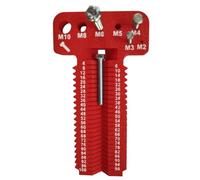 Jauge de boulon, identification instantanée avec mesure précise, outil de mesure de boulon pour atelier d'usinage, métal compact, fonction de lecture facile, outil d'atelier, accessoire d'équipement p