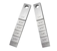 Jauge de calage multifonction en acier inoxydable - Appareil de mesure précise de l'espacement des tuyaux pour ateliers et techniciens mobiles - Calibrateur de cales