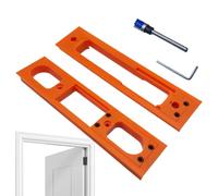 Jauge de charnière de porte - Gabarit de fraisage réglable, kit de montage antidérapant, outil d'installation précis, kit de fixation pour le travail du bois | Équipement robuste pour réparation de