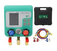 Jauge de collecteur numérique CVC pour Test d'étanchéité à l'air avec unité de Traitement 32 Bits, Double Surveillance de Pression, Interface métallique et Robinet à tournant