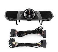 Jauge de Compteur D'horloge, Horloge de Tableau de Bord Professionnelle, Couvercle Supérieur du Tableau de Bord Chrono pour MACAN 2014-2016(Chronomètre noir)