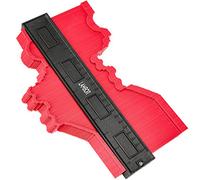 Jauge de contour de 25,4 cm, duplicateur de profil en plastique élargi, copiez avec précision des formes irrégulières, outil de mesure pour un ajustement parfait et une coupe facile (25,4 cm de large,