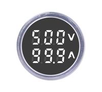 Jauge de courant de tension alternative ronde, compteur intégré de 22 mm, lecture LED V a, outil de contrôle de boîte de distribution pour panneaux d ' atelier