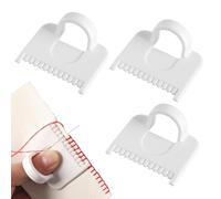 Jauge de couture | 3 ensembles de gabarits de couture | Fournitures et outils de matelassage réutilisables, outils de mesure artisanaux pour des points réguliers et des coutures droites et incurvées