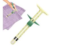 Jauge de couture coulissante, règle de matelassage en tissu, jauge d'ourlet en T, outil de mesure pour matelassage, outil de mesure