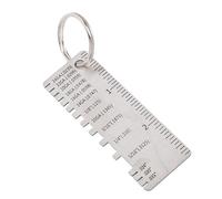 Jauge de couture de soudure en acier inoxydable, règle d'inspection de couture de soudure, outil de mesure de l'épaisseur de la tôle pour soudeurs et métallurgistes 72x25x1mm