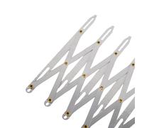 Jauge de couture d'espacement de boutonnière, règle de guidage extensible réglable pour marquer équidistamment les boutons, plis et fermetures éclair, construction en métal, 1