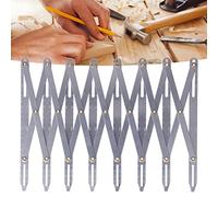 Jauge De Couture en Aluminium, Guide De Bouton De Jauge, Outil De SéParation D'Espace éGal pour Le Quilting, L'Artisanat, L'Espacement des Plis, Dispositif D'Espacement Extensible RéGlable, Boutons