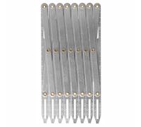 Jauge de couture extensible, entretoise de boutonnière en métal, règle de guides de couture réglables, outil de mesure multi-espacement pour matelassage et couture