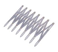 Jauge de Couture, Jauge de Couture Extensible Outil de Marquage de Mesure Équidistant en Aluminium Localisateur de Boutons en Métal Accessoires de Rideaux(16cm/6.3in)