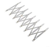 Jauge de couture pour boutonnière, 16 cm × 7,8 cm × 0,5 cm, règle de guidage extensible en métal pour marquage équidistant et plissé/fermeture éclair/placement des boutons, réglable, utilisation à la