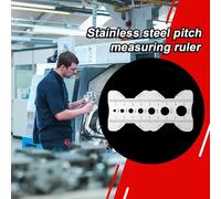 Jauge De Dimensionnement De Boulon | Portable En Acier Inoxydable Calibreur De Pas - Règle D'Identification De La Taille De Pas,Pour Les Mécaniciens Ingénieurs Projets Artisanaux Réparation Domestique