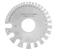 Jauge de fil d'acier inoxydable, règle de testeur de mesure double face de diamètre de fil de jauge d'épaisseur de jauge de fil AWG SWG ronde