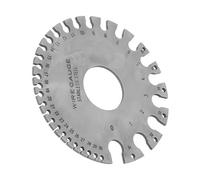 Jauge de fil rond AWG SWG en acier inoxydable 0-36 - Épaisseur de la feuille de mesure - Diamètre de la feuille - Machiniste en métal - Règle - Outil de mesure de fil
