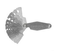 Jauge de filetage Acme 30 degrés, outil de mesure du pas de vis en acier inoxydable avec 14 lames pour l'inspection CNC et le travail des métaux, gamme 2P-20P