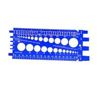 Jauge de filetage d'écrou et de boulon,outil de taille de jauge de filetage | de pas de vis de mesure d'écrou | Outil à main multifonctionnel pour les professionnels et les amateurs de bricolag