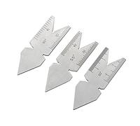 Jauge de filetage métrique de 60 degrés et 55 degrés en acier inoxydable 3 pièces/lot de jauge de filetage de vis 55° et 60° Outil de mesure métrique