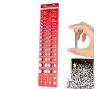 Jauge de filetage - Outil de mesure de trou polyvalent, contrôle des métaux durable, instrument de taille de boulon d'écrou de précision, équipement d'identification compact | Entretien de réparation