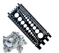 Jauge de filetage - Testeur de pente de goujon d'écrou, outil de mesure portable | Appareil d'identification multi-usage durable, précis et simple pour vis, écrous, vis, outils à main, atelier, etc