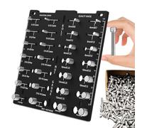 Jauge de filetage, testeur de tailles de filetage pour systèmes métriques et impériaux - Outil de mesure de vis - Pour la construction, la plomberie, l'ingénierie et l'entretien à domicile