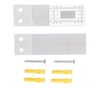 Jauge de fissure d'angle avec grille de mesure facile à lire, ± 1 mm sur axe XY, pour plastique durable pour fissures murales dans la construction
