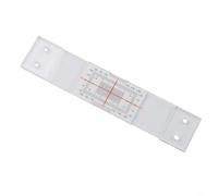 Jauge de fissure en acrylique avec vis pour une mesure précise des variations de largeur et de longueur de fissures sur les surfaces de construction extérieures (C(A)