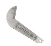 Jauge de forage, 39,78 mm x 89,5 mm, outil de mesure double face en acier inoxydable pour mesure d'angle de foret à 118° et portable pour l'inspection du travail des métaux