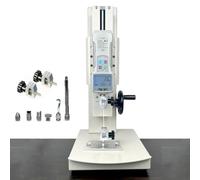 Jauge de force numérique portable, testeur de force de traction 10-2000N, banc d'essai de traction vertical à manivelle manuelle avec 5 sondes, 2 pinces de test, course 270 mm(50N)