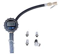 Jauge de gonflage de pneu numérique, compteur de pression d'air à écran LCD 200PSI 14BAR avec lumière LED, testeur de gonflage de pneu de haute précision pour voiture Van moto