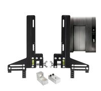 Jauge de guidage d'ascenseur, règle de levage en acier inoxydable avec échelle 36 x 23 x 6 cm, outil de mesure de guidage à voie unique, jauge de marquage de positionnement de précision pour