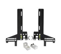 Jauge de guide d'ascenseur - Guide d'ascenseur à voie unique avec règle en acier inoxydable | Instrument de positionnement de rail pour un alignement, largeur de voie noire pour atelier scolaire