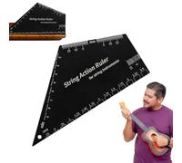 Jauge de hauteur de chaîne de guitare basse en acier inoxydable - Jauge d'action de la chaîne de guitare | Outil de mesure de distance de précision pour réglage du ukulélé des basses banjos