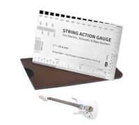 Jauge de Hauteur de Cordes de Guitare - Outils D'ajustement De Guitare Acoustique - Outil Réglage Action Cordes pour Électrique Acoustique Voyage Extérieur Maison