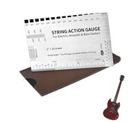 Jauge de Hauteur de Cordes de Guitare | Outils de Lutherie pour Guitare - Pour Guitares Électriques Acoustiques Basse Maison Voyage Débutants et Passionnés