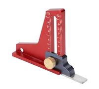 Jauge de Hauteur de Scie à Table, Règle de Mesure de Profondeur de Scie à Table 0 à 2 Pouces Règle de Mesure de Profondeur Jauge de Réglage du Bois pour Mèche de Toupie de Lame