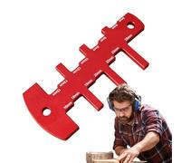 Jauge De Hauteur Pour Travail Du Bois | Jauge Précise En Alliage D'Aluminium Pour Scie Circulaire Sur Table - Règle Compacte Et Outil De Mesure Pour Menuisier Et Projets