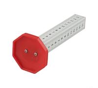 Jauge de hauteur réglable pour nivellement du carrelage et du sol | Règle de marquage de hauteur égale avec échelle double face | Alliage d'aluminium + outil de disposition de précision ABS pour (B)