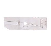 Jauge de jeu de soudure d'angle, test d'inspection de soudage, règle de contre-dépouille ulnaire en L en acier inoxydable avec armure en cuir, pour chaudières, ponts, construction