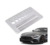 Jauge de largeur de crack : règle transparente pour mesurer le béton, la maçonnerie et les fissures murales | Carte de mesure des fissures durable pour le génie civil, l'inspection et le Mo