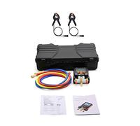 Jauge de manifolères numériques pression climatisation for réfrigérant avec pince 2pcs,Haute précision(Testo 550 Hoses 1.5M)