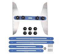 Jauge de marches d'escalier en acier inoxydable 8 pouces 12 pouces 16 pouces | Outil de mesure d'escalier haute performance et haute précision | Manipulation facile pour (Blue)