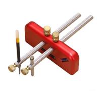 Jauge de marquage à mortaise réglable professionnelle avec deux tiges de traçage Corps en aluminium avec niveau à bulles pour un marquage précis du bois et du métal souple